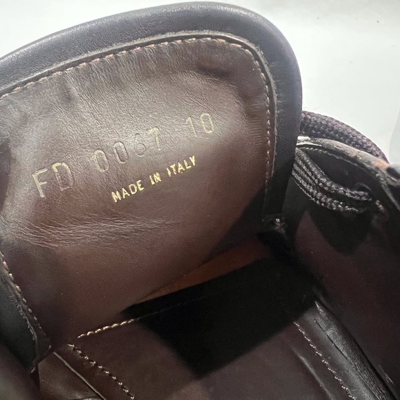 LOUIS VUITTON Brown Leather Lace Up Classic Oxfords Made in Italy 10 11US - Picture 13 of 17